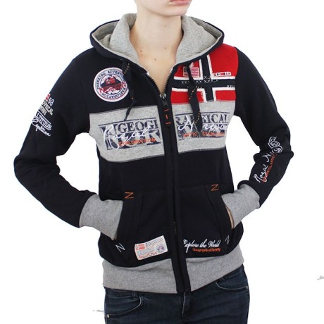 GEOGRAPHICAL NORWAY mikina dámská FLYER LADY s kapucí zapínání na zip