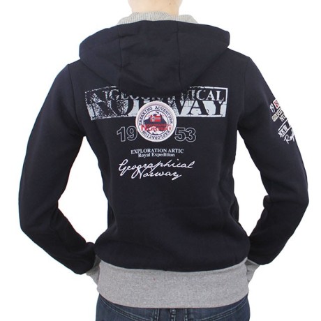 GEOGRAPHICAL NORWAY mikina dámská FLYER LADY s kapucí zapínání na zip