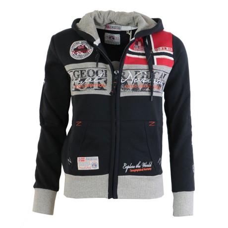 GEOGRAPHICAL NORWAY mikina dámská FLYER LADY s kapucí zapínání na zip
