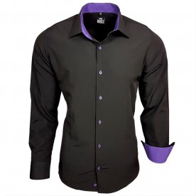 RUSTY NEAL košile pánská R-44 dlouhý rukáv slim fit