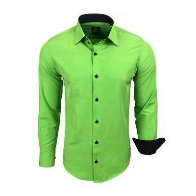 RUSTY NEAL košile pánská R-44 dlouhý rukáv slim fit