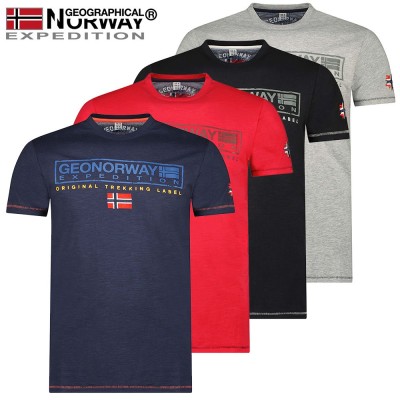 GEOGRAPHICLA NORWAY tričko pánské JASIC nadměrná velikost