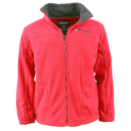 ANAPURNA fleecová mikina pánská URANIUM s kapucí v límci