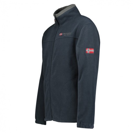 ANAPURNA fleecová mikina pánská URANIUM s kapucí v límci