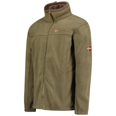 ANAPURNA fleecová mikina pánská URANIUM s kapucí v límci