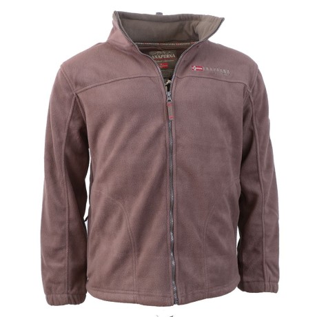 ANAPURNA fleecová mikina pánská URANIUM s kapucí v límci